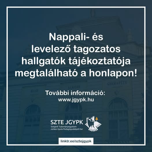 Hallgatói tájékoztató